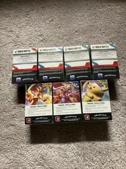 Lot Of 7 Build & Battle Pokemon Boxes Incl Battle Styles, Darkness Ablaze, Vivid - Image 3
