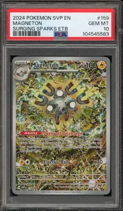 Pokemon Magneton Surging Sparks ETB Promo SVP EN 159 PSA 10 Gem Mint - Image 1