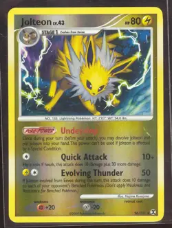 Pokemon JOLTEON 26/111 Rising Rivals - RARE Rev Holo - NEAR MINT - Image 1