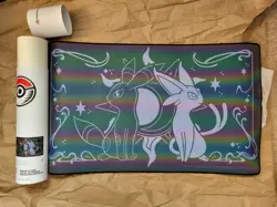 Pokemon Center Exclusive TCG Celestial Umbreon & Espeon Premium Playmat NEW - Image 1