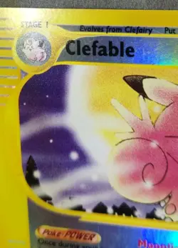 Rare, Reverse Holo Pokemon Expedition Set Clefable 41/165 (English) - Image 3