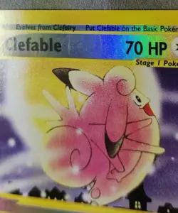 Rare, Reverse Holo Pokemon Expedition Set Clefable 41/165 (English) - Image 4
