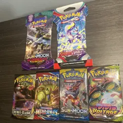BRAND NEW-Pokemon TCG Random Booster Packs-LOT OF 6-FACTORY SEALED - Image 1