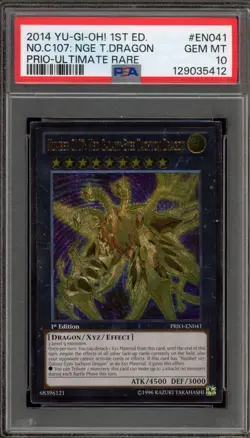 Yu-Gi-Oh! NO. C107 Neo Galaxy Eyes Tac. Dragon 1st Ed Ultimate PRIO-EN041 PSA 10 - Image 1