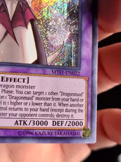 House Dragonmaid MYFI-EN022 Secret Rare 1st Edition Yugioh TCG NM - Image 4