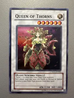 Queen of Thorns Super Rare CSOC-EN042 Crossroads of Chaos Unlimited Yu-Gi-Oh! - Image 1