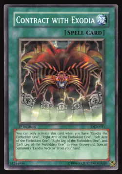 Contract with Exodia - DCR-031 - Common - 1st Edition Yugioh - Image 1