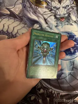 2002 Yugioh Monster Reborn LOB-118 1st Edition Legend Of Blue Eyes HP/MP (TC) - Image 3