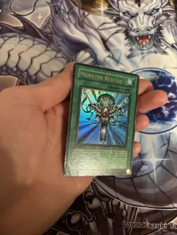 2002 Yugioh Monster Reborn LOB-118 1st Edition Legend Of Blue Eyes HP/MP (TC) - Image 4