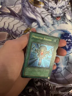 2002 Yugioh Monster Reborn LOB-118 1st Edition Legend Of Blue Eyes HP/MP (TC) - Image 5
