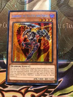 * GEARFRIED THE RED-EYES IRON KNIGHT * 1ST EDITION SECRET RARE LDS1-EN011 YUGIOH - Image 1