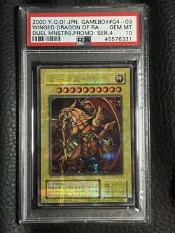 Yugioh The Winged Dragon of Ra G4-03 Secret Rare Promo PSA 10 - Image 1