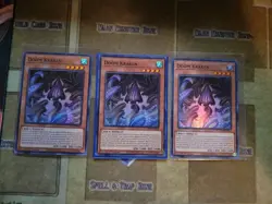 YUGIOH 3X TCG DOOM KRAKEN LED9-EN018 SUPER 1ST EDITION NM - Image 1