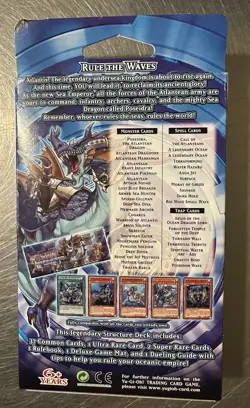 Yugioh REALM OF THE SEA EMPEROR 1st Edition Structure Deck Sealed W/Display - Image 2