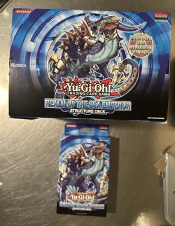 Yugioh REALM OF THE SEA EMPEROR 1st Edition Structure Deck Sealed W/Display - Image 3