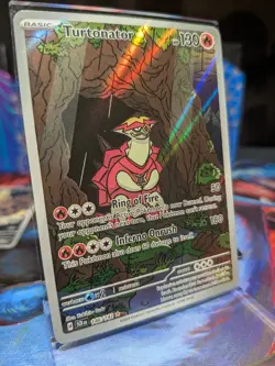 Pokemon TCG Turtonator 146/142 Illustration Rare Stellar Crown Card NM Condition - Image 2