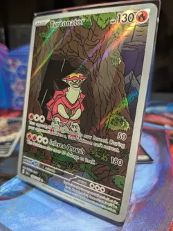 Pokemon TCG Turtonator 146/142 Illustration Rare Stellar Crown Card NM Condition - Image 3