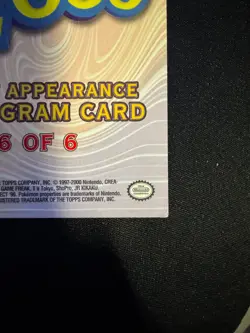 POKEMON - Hoothoot Topps the Movie 2000 #6 Holo Foil First Appearance Card - Image 5