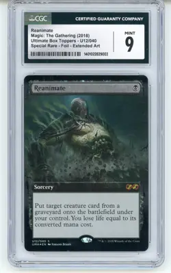 Magic the Gathering MTG Reanimate Ultimate Masters Bx. Topper Foil #U12 PSA 9 - Image 1