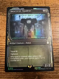 MTG Magic The Gathering Securitron Squadron Fallout Showcase FOIL rare pull! - Image 1