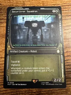 MTG Magic The Gathering Securitron Squadron Fallout Showcase Very rare pull! - Image 1