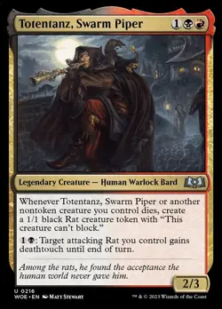 MTG NM Totentanz, Swarm Piper #216 Wilds of Eldraine - Image 1