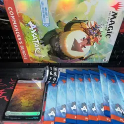 MTG Avatar Commander Bundle Lands Pack + 9 Play Boosters, & Click wheel counter - Image 4
