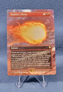 Duelist's Flame (Borderless) 452 Rare MTG Commander Final Fantasy FIC ?? - Image 1
