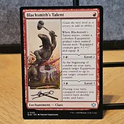 MTG Blacksmith's Talent Bloomburrow Set Uncommon #125 NM Fresh Pull No Play - Image 1