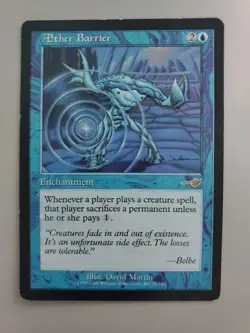 MTG Aether Barrier Nemesis Regular Rare LP - Image 1