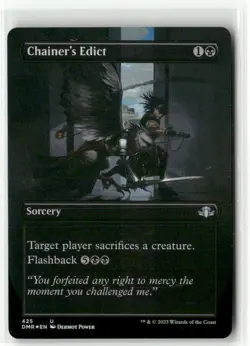 Chainer's Edict Borderless FOIL - Dominaria Remastered MTG NM - Image 1