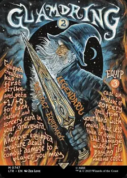 Glamdring (#747) - Extended Art LTR NM MTG - Image 1