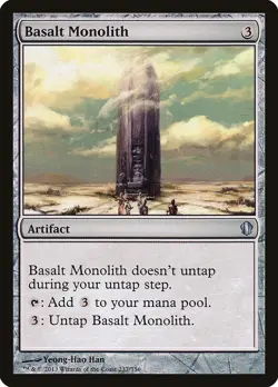 Magic the Gathering MTG - Basalt Monolith - Commander 2013 - NM - Image 1