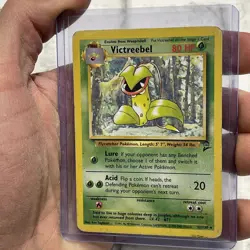 Pokemon Victreebel 32/130 Base Set 2 Rare MP Vintage Vtg Nintendo Card WOTC TCG - Image 2