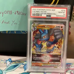 PSA 10 POKEMON PROMO #214 LUCARIO VSTAR LUCARIO VSTAR PREMIUM COLLECTION - Image 4