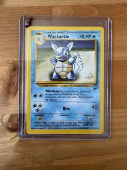 Pokemon Card Wartortle 63/130 Base Set 2 Wizards Promo Gold W Stamp WOTC - NM - Image 1