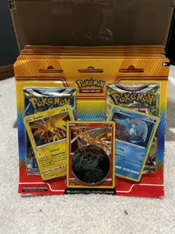 6 - Pokemon TCG Zapdos Moltres Articuno Promo Blister 2-Pack with 3 Foil Cards - Image 1
