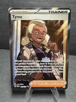 Pokemon TCG Trainer Card Tyme 143/131 Full Art Holo Prismatic Evolutions - Image 1