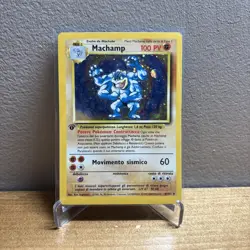 Vintage Base Set - Machamp HOLO Rare - Poor Condition - Pokemon 1999 Italian - Image 1