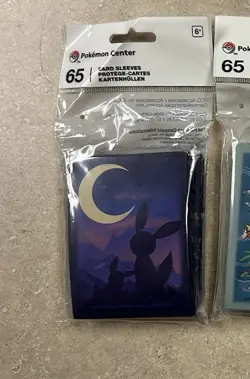 Pokemon Center: Eevee & Umbreon Twilight Card Sleeves (65 Sleeves) - New/Sealed! - Image 1