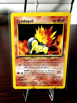 Pokemon Neo Genesis Cyndaquil #56 1st Edition NM/LP - Image 1