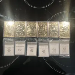 Pokemon 23K Gold Plated Card Set Burger King BK Set Of 6! Pokeballs Not Included - Image 1