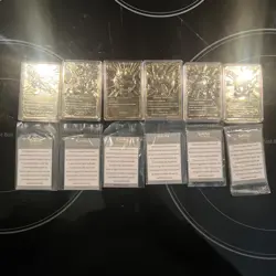 Pokemon 23K Gold Plated Card Set Burger King BK Set Of 6! Pokeballs Not Included - Image 4