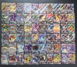 60 Lot pokemon TCG Chinese RRR Rayquaza Flareon Sylveon Umbreon j75 - Image 1