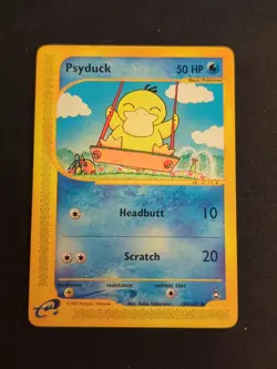 Pokemon TCG Aquapolis Psyduck Common Card 104/147 LP Condition - Image 1