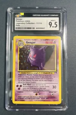2002 Pokemon Legendary Collection Gengar Holo 11/110 - CGC (Mint +) 9.5 - Image 1