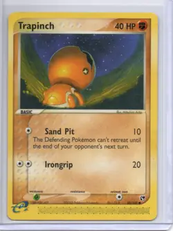 Pokemon Sandstorm Trapinch #82/100 Common Vintage E-Reader - Image 1