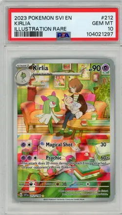 2023 Pokemon Scarlet & Violet Kirlia Illustration Rare #212 PSA 10 Gem Mint - Image 1
