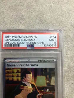Giovanni's Charisma 204/165 Sv: Scarlet & Violet 151 Holo Pokemon TCG psa 9 - Image 2