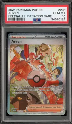 Pokemon Arven Paldean Fates Special Illustration Rare #235 PSA 10 Gem Mint - Image 1